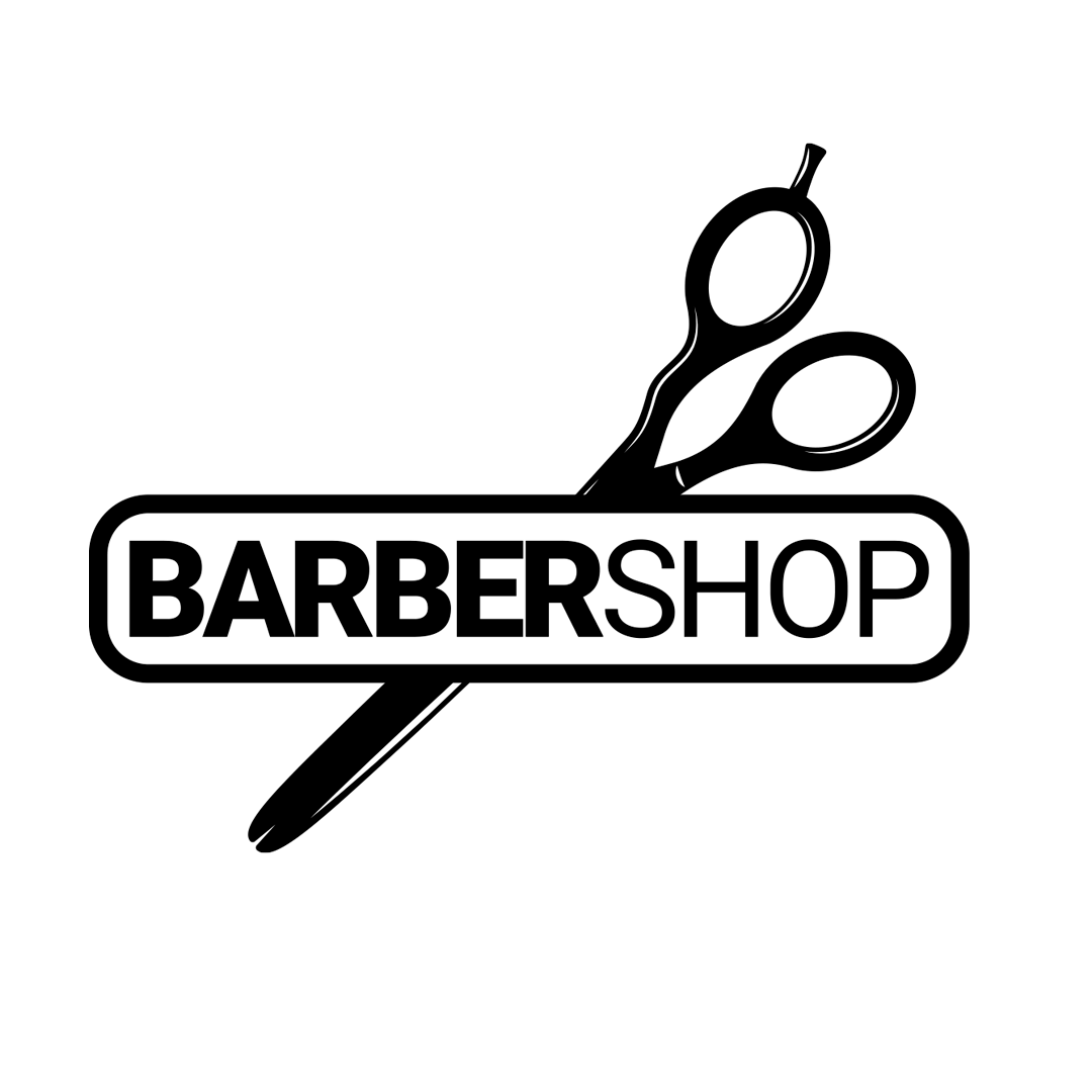 logotipo barbearia moderna