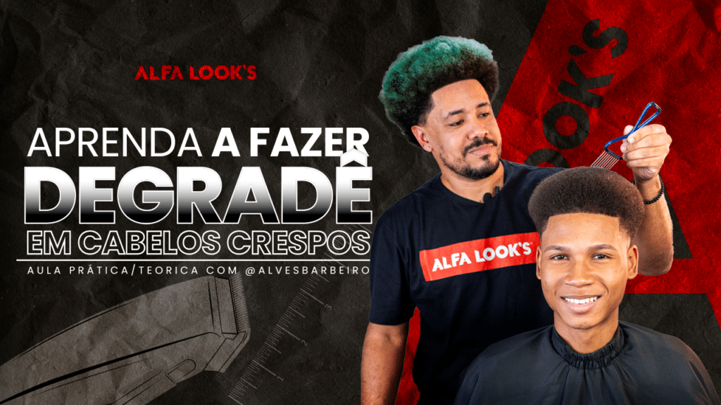 Degrade em Cabelo Crespo